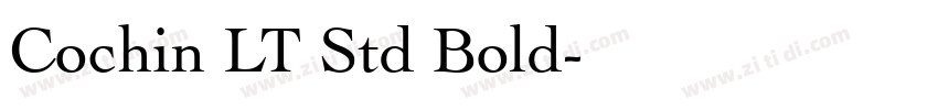 Cochin LT Std Bold字体转换